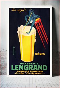 Πίνακας, Brasserie Lengrand, Camblain, Chatelain (2012) chromolithograph art by AlfvanBeem