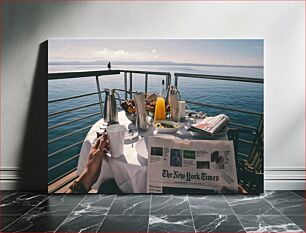 Πίνακας, Breakfast by the Sea Πρωινό δίπλα στη θάλασσα