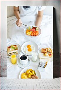 Πίνακας, Breakfast in bed Πρωινό στο κρεβάτι