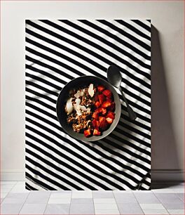 Πίνακας, Breakfast on Striped Cloth Πρωινό σε ριγέ πανί