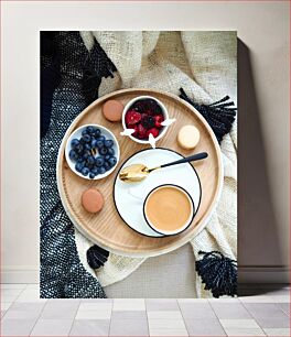 Πίνακας, Breakfast with Berries and Coffee Πρωινό με μούρα και καφέ