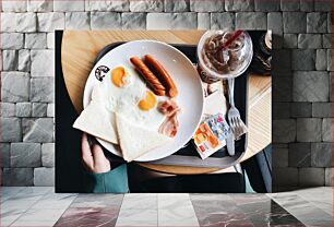 Πίνακας, Breakfast with Eggs and Sausages Πρωινό με αυγά και λουκάνικα