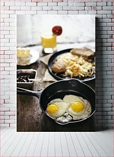 Πίνακας, Breakfast with Fried Eggs Πρωινό με τηγανητά αυγά