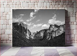 Πίνακας, Breathtaking Black and White Yosemite Ασπρόμαυρο Yosemite που κόβει την ανάσα