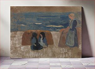 Πίνακας, Breton Women by the Sea by Paul Sérusier, Paul Gauguin