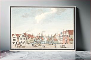Πίνακας, Brewery in Bergen by Johan Christian Claussen Dahl