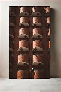 Πίνακας, Brick Balconies Pattern Μοτίβο μπαλκονιών από τούβλα