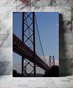 Πίνακας, Bridge and Statue at Dusk Γέφυρα και άγαλμα στο σούρουπο