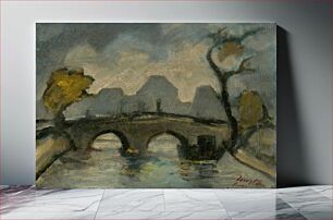 Πίνακας, Bridge in paris / pont marie by Zolo Palugyay