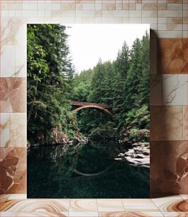 Πίνακας, Bridge over Forest Stream Γέφυρα πάνω από το Forest Stream