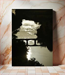 Πίνακας, Bridge Over Reflective River Γέφυρα πάνω από τον ανακλαστικό ποταμό