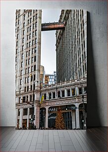Πίνακας, Bridging Tall Buildings in the City Γεφυρώνοντας ψηλά κτίρια στην πόλη