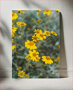 Πίνακας, Bright Yellow Flowers Φωτεινά κίτρινα λουλούδια