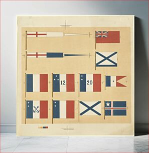 Πίνακας, British flag and pennants