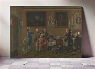 Πίνακας, British Gentlemen at Sir Horace Mann's Home in Florence
