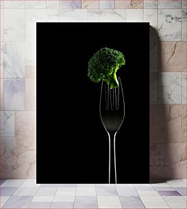 Πίνακας, Broccoli on a Fork Μπρόκολο σε ένα πιρούνι