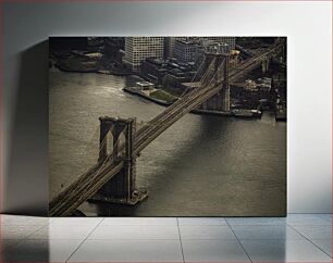 Πίνακας, Brooklyn Bridge Over East River Γέφυρα του Μπρούκλιν πέρα ​​από τον ποταμό East River