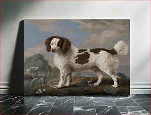 Πίνακας, Brown and White Norfolk or Water Spaniel (1778) by George Stubbs