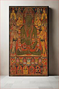 Πίνακας, Buddha Amoghasiddhi with Eight Bodhisattvas, Central Tibet