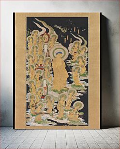 Πίνακας, Buddha and Attendants, Japan