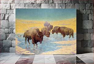 Πίνακας, Buffalo Scene, Emil W. Lenders