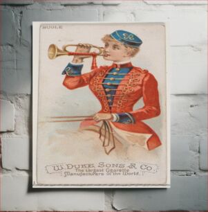 Πίνακας, Bugle, from the Musical Instruments series (N82) for Duke brand cigarettes