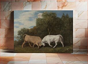 Πίνακας, Bulls Fighting by George Stubbs