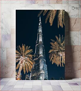 Πίνακας, Burj Khalifa at Night Μπουρτζ Χαλίφα τη νύχτα