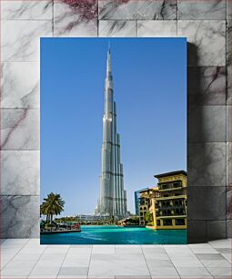 Πίνακας, Burj Khalifa under a Clear Sky Μπουρτζ Χαλίφα κάτω από καθαρό ουρανό