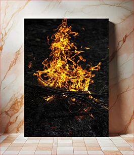 Πίνακας, Burning Flames Φλόγες που καίνε