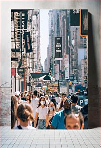 Πίνακας, Bustling City Street Πολυσύχναστη City Street