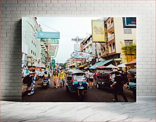 Πίνακας, Bustling Street in Thailand Πολυσύχναστη οδός στην Ταϊλάνδη