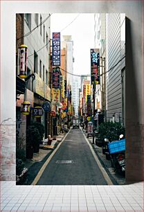 Πίνακας, Busy Street in Korea Πολυσύχναστη οδός στην Κορέα