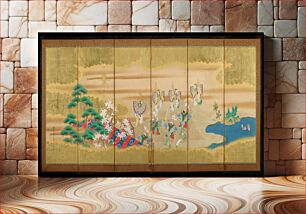 Πίνακας, Butterflies Dancing Episode [left of the pair Episodes from the "Butterflies" Chapter of the Tale of Genji]