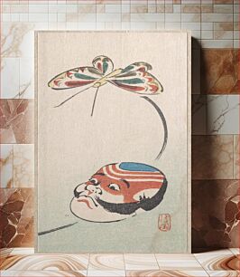 Πίνακας, Butterfly and Mask of Yakko (the footman of a samurai)