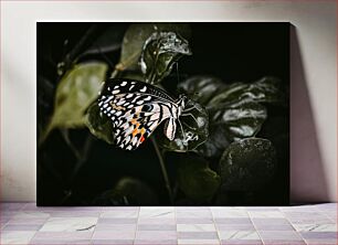 Πίνακας, Butterfly on Leaves Πεταλούδα σε φύλλα