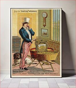Πίνακας, Buy the "Empire" wringer. Uncle Sam-"Take my advice. And if you want a surplus use the Empire Well."