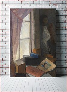 Πίνακας, By the window, 1918, Alvar Cawén