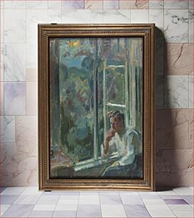 Πίνακας, By the window, 1919, by Magnus Enckell