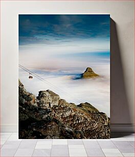 Πίνακας, Cable Car Over Misty Mountain Τελεφερίκ πάνω από το Misty Mountain