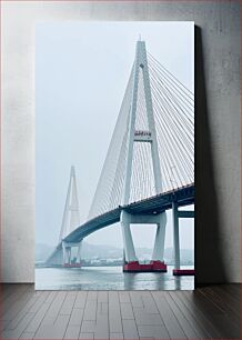 Πίνακας, Cable-Stayed Bridge Over Water Καλωδιωτή γέφυρα πάνω από το νερό