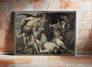 Πίνακας, Cadmus' fight with a dragon by Reinhold Timm