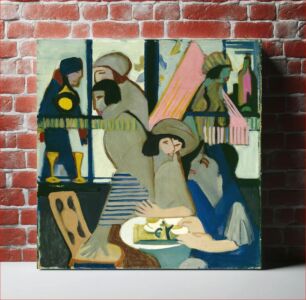 Πίνακας, Cafe (1928) by Ernst Ludwig Kirchner