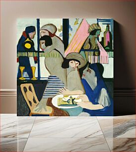 Πίνακας, Cafe (1928) by Ernst Ludwig Kirchner