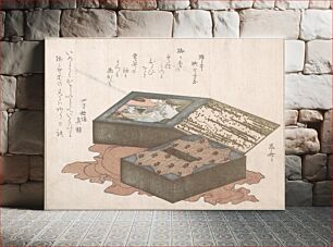 Πίνακας, Cakes In a Box with Wrapping Cloth by Ryūryūkyo Shinsai