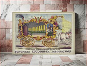 Πίνακας, Calliope! The wonderful Operonicon or Steam Car of the Muses, as it appears in the gorgeous street pagent [sic] of the Great European Zoological Association! .