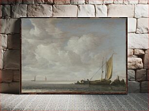 Πίνακας, Calm Sea by Simon de Vlieger