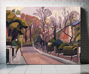 Πίνακας, Cambrian Road, Richmond (1913-1914) oil paintin by Spencer Frederick Gore