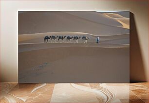 Πίνακας, Camel Caravan in the Desert Καμήλα Καραβάνι στην Έρημο