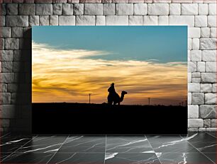 Πίνακας, Camel Rider at Sunset Καμηλοκαβαλάρης στο ηλιοβασίλεμα
